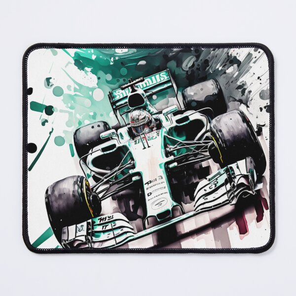 Item preview, Lewis Hamilton 2019 Mercedes W10 F1 Watercolour Painting Print designed and sold by PicTechNowArt.