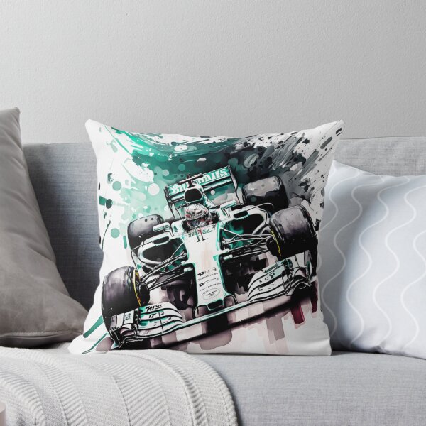 Item preview, Lewis Hamilton 2019 Mercedes W10 F1 Watercolour Painting Print designed and sold by PicTechNowArt.