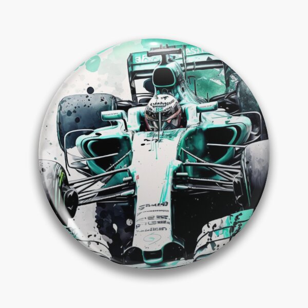 Item preview, Lewis Hamilton 2019 Mercedes W10 F1 Watercolour Painting Print designed and sold by PicTechNowArt.