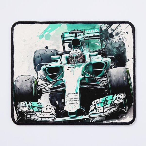 Item preview, Lewis Hamilton 2019 Mercedes W10 F1 Watercolour Painting Print designed and sold by PicTechNowArt.