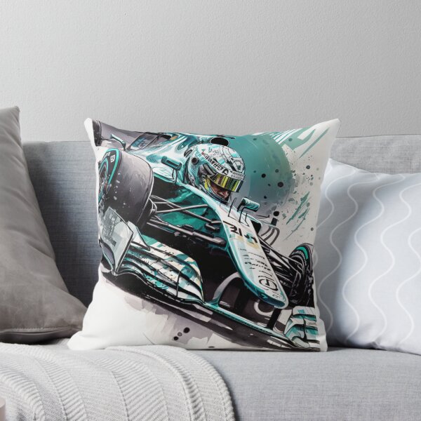 Item preview, Lewis Hamilton 2019 Mercedes W10 F1 Watercolour Painting Print designed and sold by PicTechNowArt.