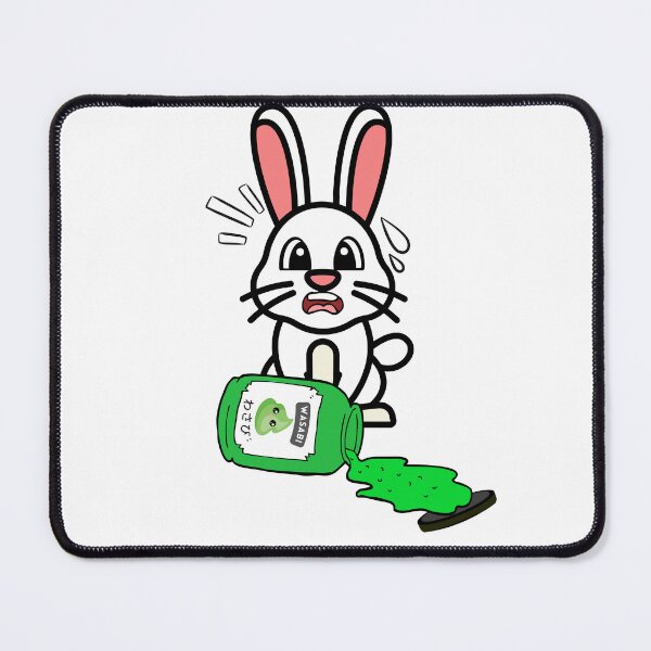 Item preview, Cute Bunny Spilled Wasabi Sauce designed and sold by Pet Station.