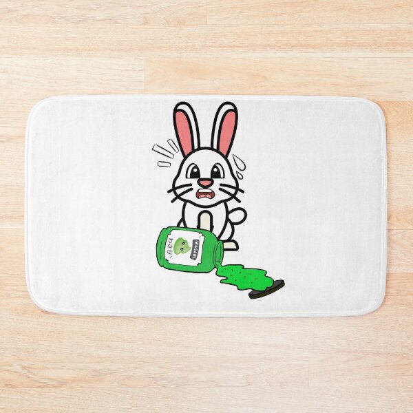 Item preview, Cute Bunny Spilled Wasabi Sauce designed and sold by Pet Station.