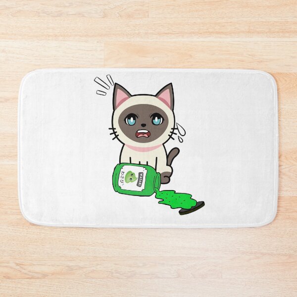 Item preview, Cute siamese cat Spilled Wasabi Sauce designed and sold by Pet Station.