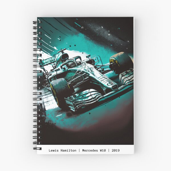 Item preview, Lewis Hamilton 2019 Mercedes W10 F1 Watercolour Painting Print designed and sold by PicTechNowArt.