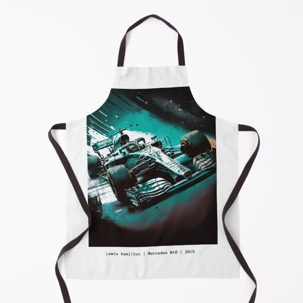 Item preview, Lewis Hamilton 2019 Mercedes W10 F1 Watercolour Painting Print designed and sold by PicTechNowArt.