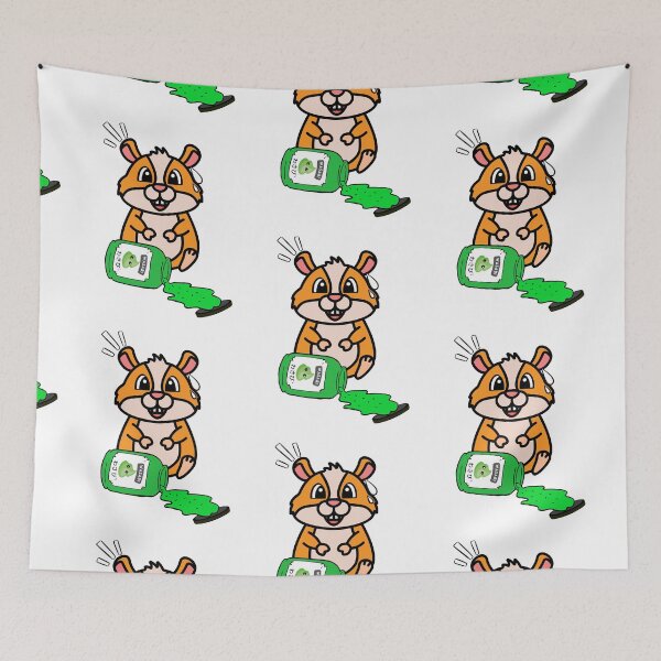 Item preview, Cute hamster Spilled Wasabi Sauce designed and sold by Pet Station.