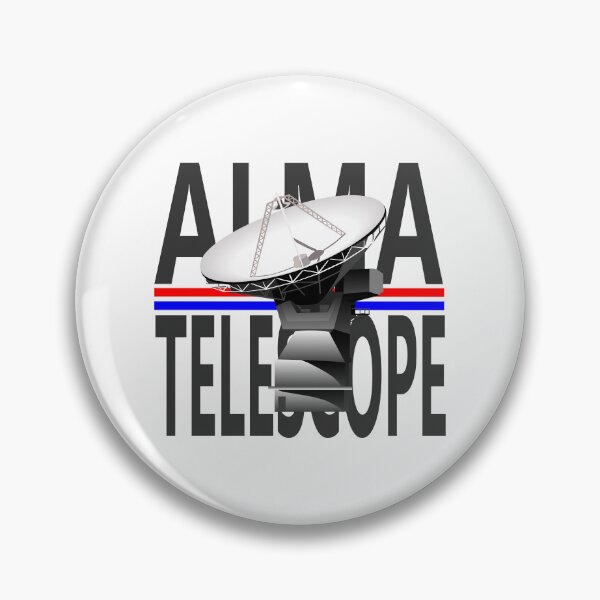 Item preview, ALMA telescope Atacama Chile gray blue red designed and sold by Future Nerd.
