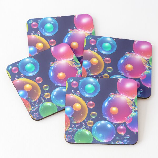 Item preview, Bubble Pop - Cute Colorful Bubbles Art designed and sold by pinimgart.