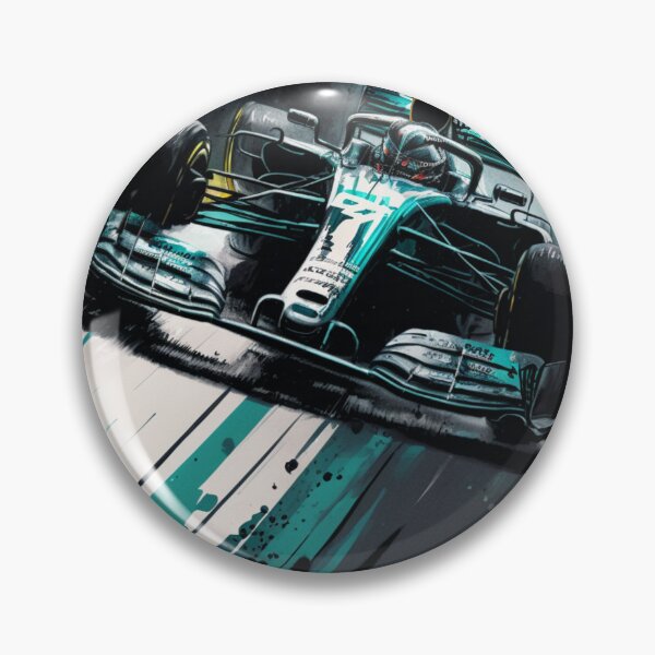 Item preview, Lewis Hamilton 2019 Mercedes W10 F1 Watercolour Painting Print designed and sold by PicTechNowArt.