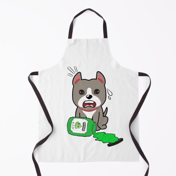 Item preview, Cute Grey Dog Spilled Wasabi Sauce designed and sold by Pet Station.