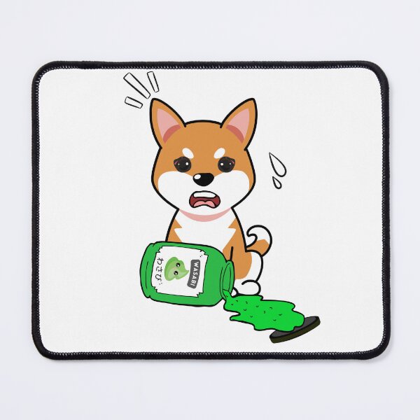 Item preview, Cute Orange dog Spilled Wasabi Sauce designed and sold by Pet Station.