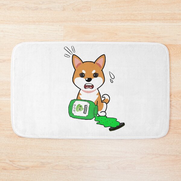 Item preview, Cute Orange dog Spilled Wasabi Sauce designed and sold by Pet Station.
