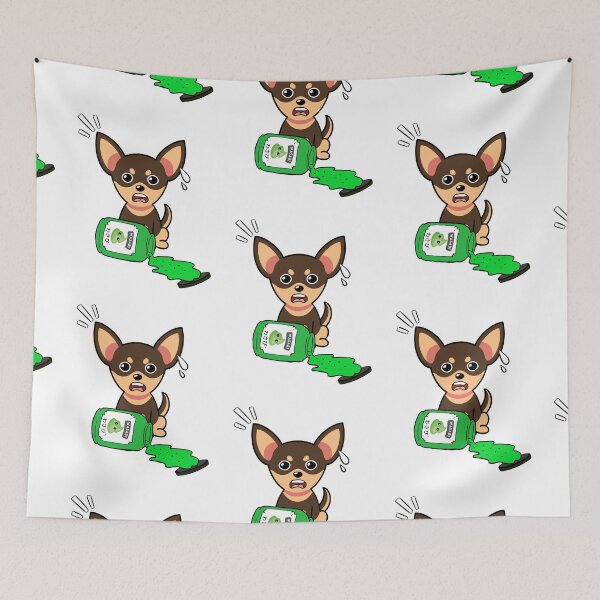 Item preview, Cute small Dog Spilled Wasabi Sauce designed and sold by Pet Station.