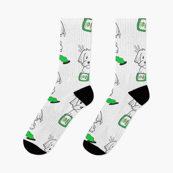 Item preview, Cute White Dog Spilled Wasabi Sauce designed and sold by Pet Station.