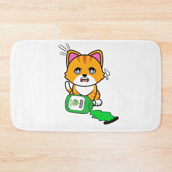 Item preview, Cute orange cat Spilled Wasabi Sauce designed and sold by Pet Station.