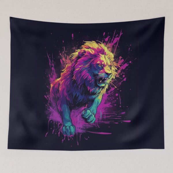 Item preview, King Lion Art designed and sold by letsgetinspired.