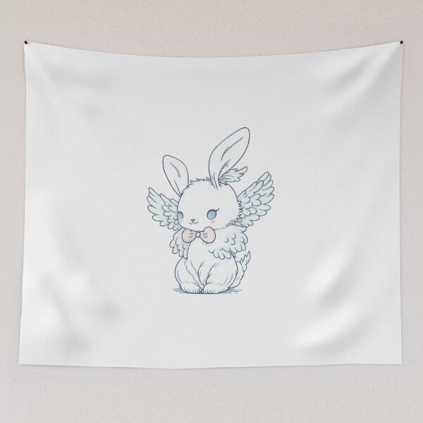 Item preview, Baby Angel Rabbit Cute Wing designed and sold by pigipeach.