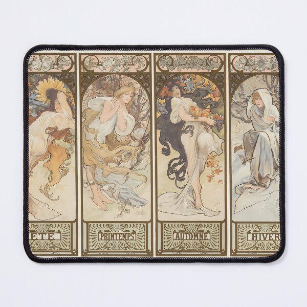 Item preview, Alphonse Mucha, The Seasons, 1897, Art Nouveau designed and sold by NouveauEra.