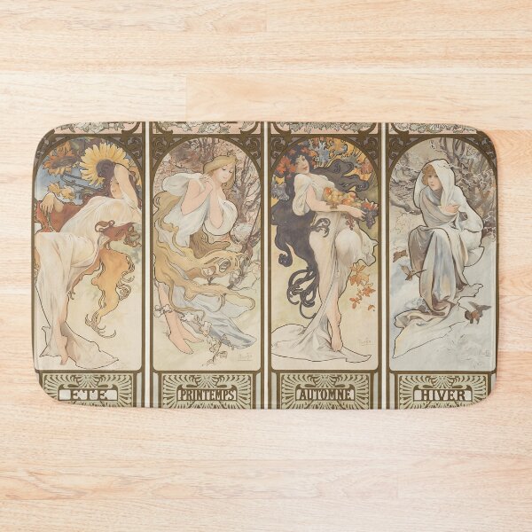 Item preview, Alphonse Mucha, The Seasons, 1897, Art Nouveau designed and sold by NouveauEra.