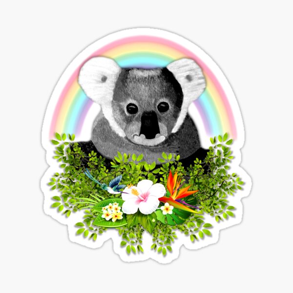 Cute Rainbow Koala Koala Illustration Pride, Animal, Toy, Rabbit