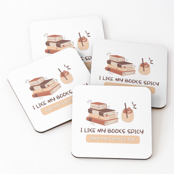 Item preview, me gustan mis libros picantes y mi café helado designed and sold by noha alzohbi.