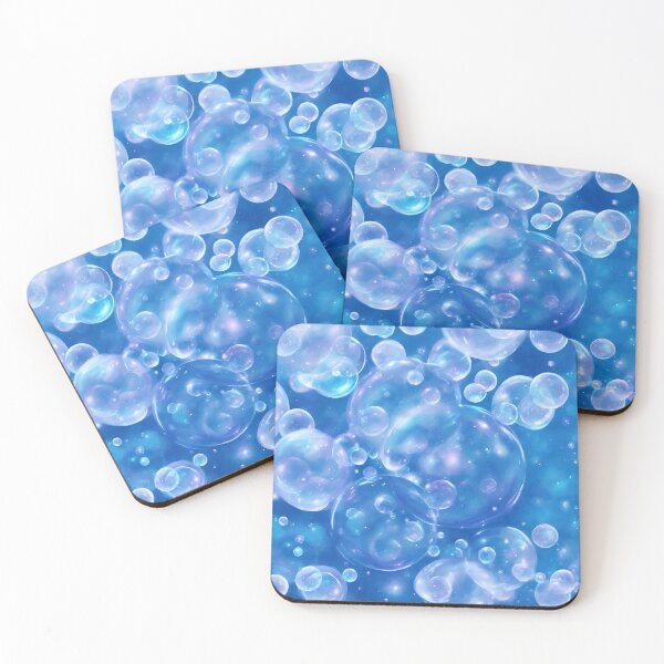 Item preview, Oceanic Illusion - Blue Water Bubbles Art  designed and sold by pinimgart.