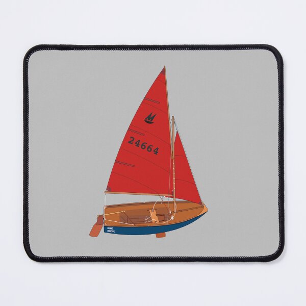 Item preview, Mirror Dinghy 24664 'Blue Goose' Perspective designed and sold by RedBubbleBath.