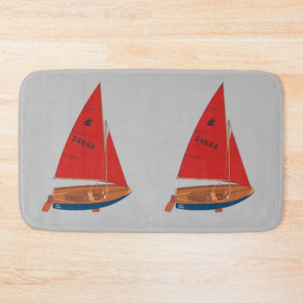 Item preview, Mirror Dinghy 24664 'Blue Goose' Perspective designed and sold by RedBubbleBath.