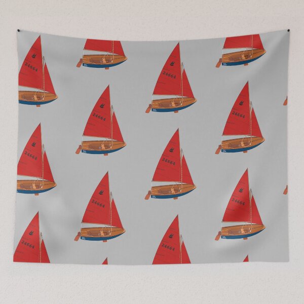 Item preview, Mirror Dinghy 24664 'Blue Goose' Perspective designed and sold by RedBubbleBath.