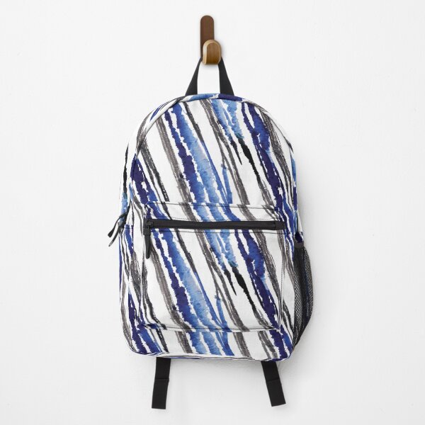 Item preview, Indigo abstract stripes designed and sold by hellcom.
