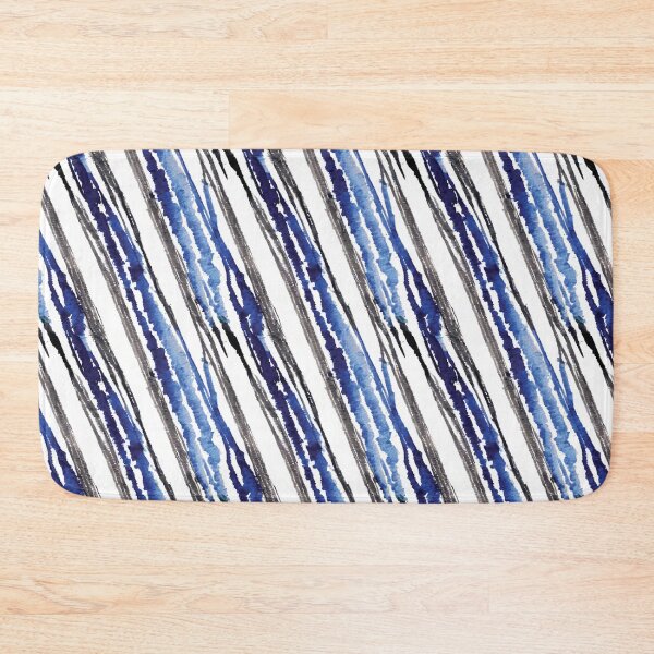 Item preview, Indigo abstract stripes designed and sold by hellcom.