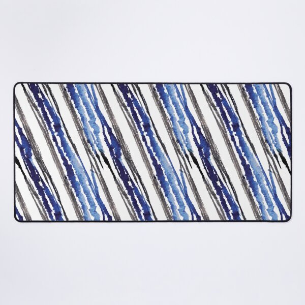 Item preview, Indigo abstract stripes designed and sold by hellcom.