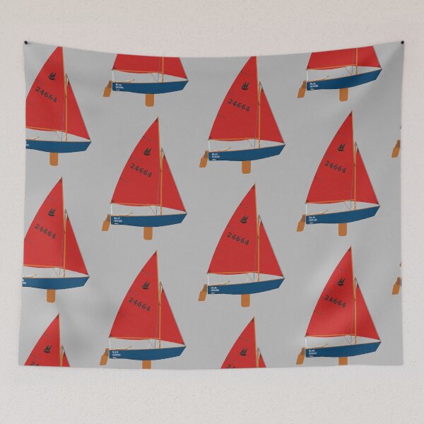 Item preview, Mirror Dinghy 24664 'Blue Goose' designed and sold by RedBubbleBath.