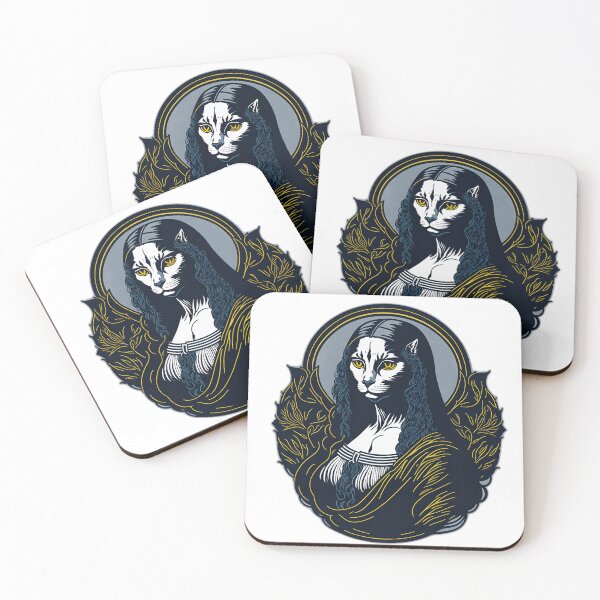 Item preview, Cool Mona Lisa Cat Design designed and sold by ARTSY900.