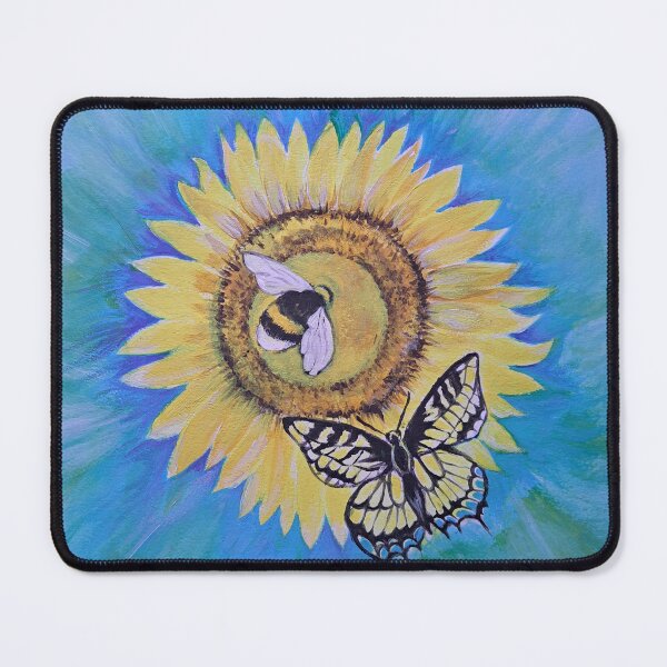 Item preview, Sunflower Bee and Butterfly designed and sold by Roselyn Snead.