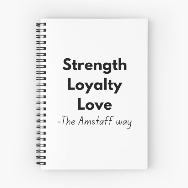 Item preview, Strength Loyalty Love, for Amstaff lovers designed and sold by TeePassion.