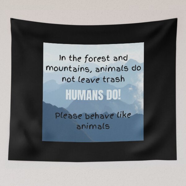 Item preview, Animals in the Forest & Mountains, Pollution, Clean-Up, Environment, Earth, Planet designed and sold by Rogue-Studio.