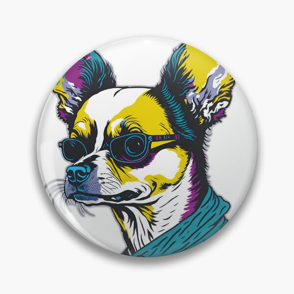 Artikelvorschau, Cooler Chihuahua Andy Warhol Style entworfen und verkauft von ARTSY900.