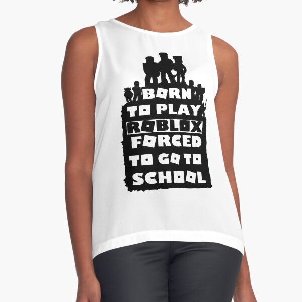 Cool Roblox T-shirt for Kids Born to Play Forced to Go to 
