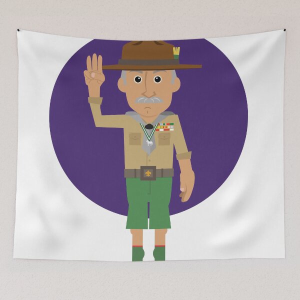 Item preview, Lord Baden-Powell - Scout Sign - Purple Circle designed and sold by Tyson Carter.