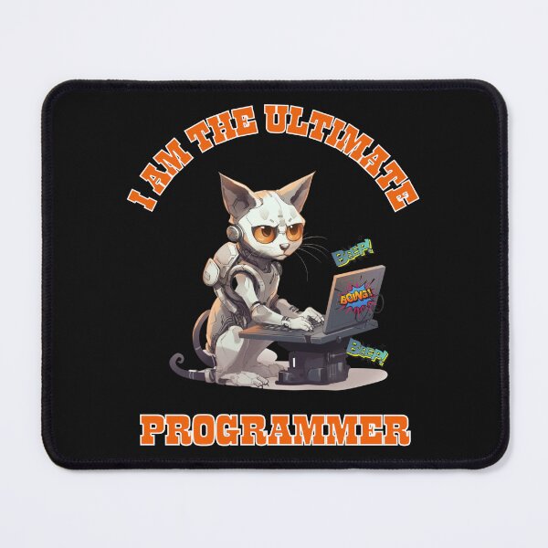 Item preview, PROGRAMMER CAT BEEP BOOP CODING designed and sold by R B Chrystal.