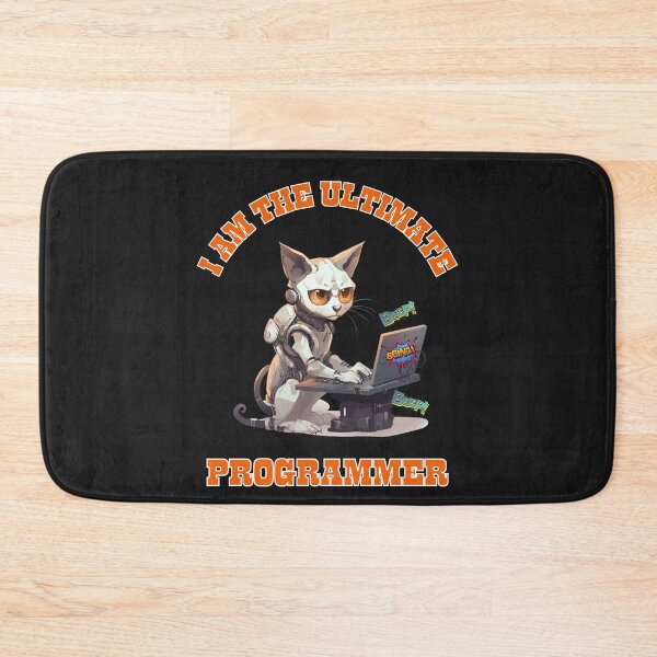Item preview, PROGRAMMER CAT BEEP BOOP CODING designed and sold by R B Chrystal.