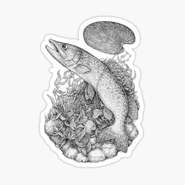 Fish Weed Stickers for Sale, Free US Shipping