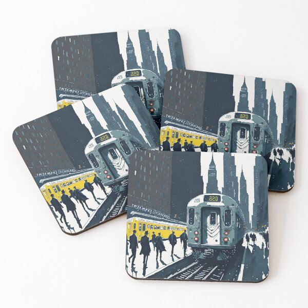 Item preview, New York subway - NYC Subway watercolor designed and sold by MayaDelaye.