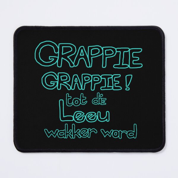 Item preview, Afrikaans, Grappie grappie tot die leeu wakker word (turquoise) designed and sold by Hypnotees.