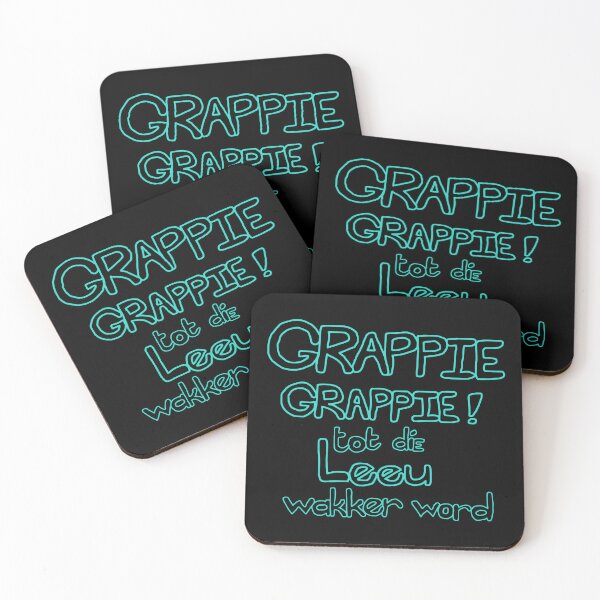 Item preview, Afrikaans, Grappie grappie tot die leeu wakker word (turquoise) designed and sold by Hypnotees.