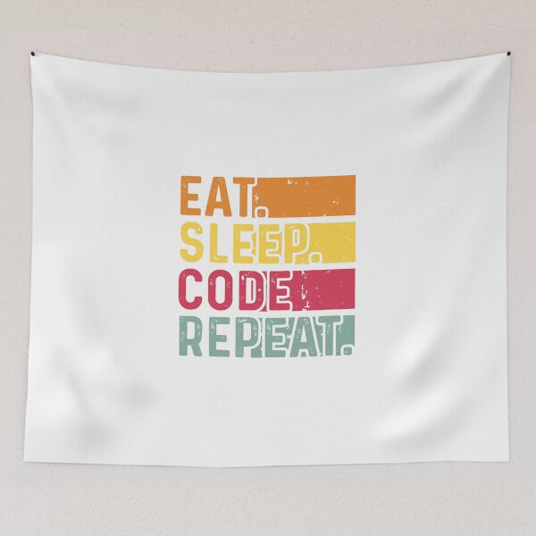 Item preview, Eat Sleep Code Repeat designed and sold by camlenh.