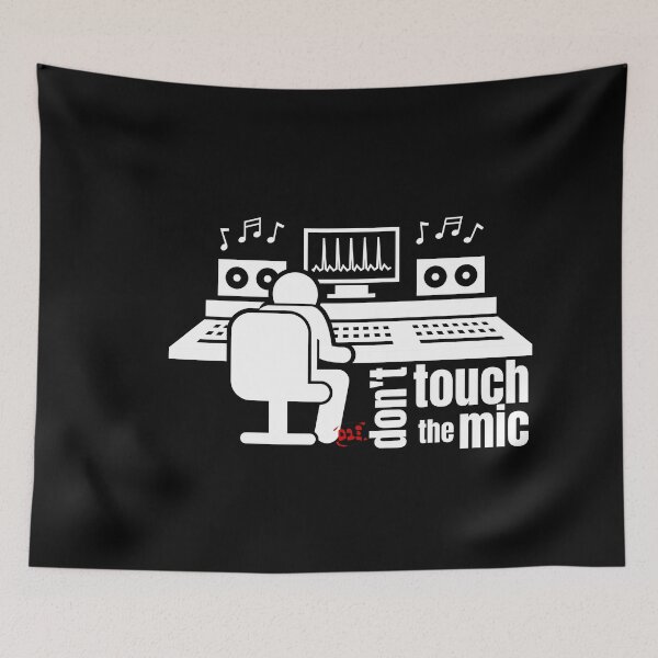 Item preview, Make an Audio Engineer Happy, Don't touch the mic (dark) / RoYuMi designed and sold by royumi.