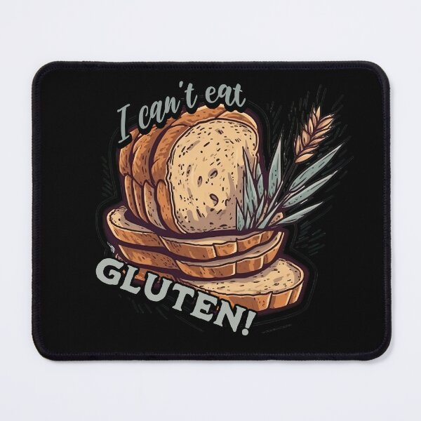 Artikelvorschau, I cant eat gluten no gluten awareness of gluten intolerance shirt, sticker and more entworfen und verkauft von AviationArtists.